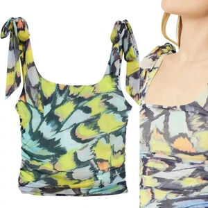 Free People Avenue Print Crop Tank Top